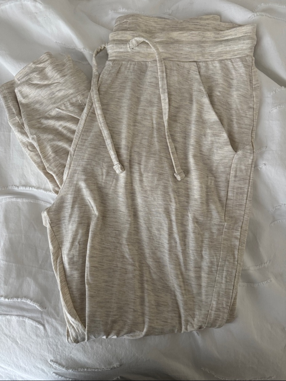 Tommy John Oatmeal Heather Downtime Jogger- Short Length